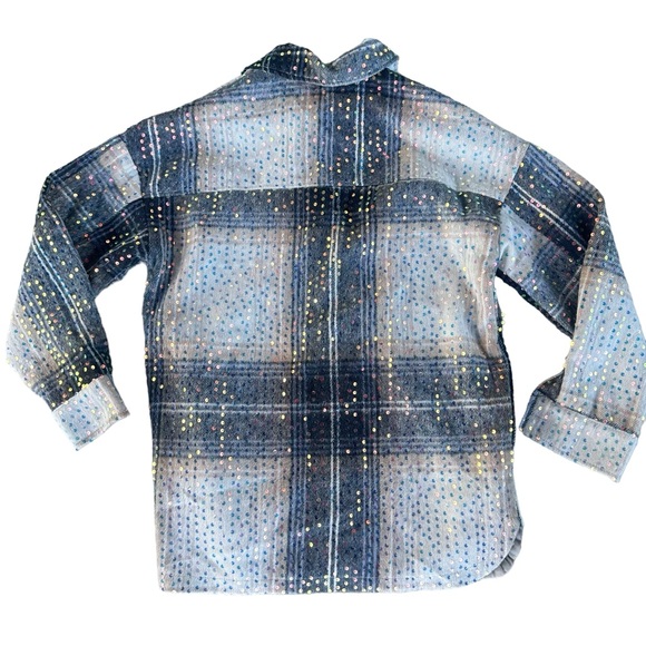 Mikka Sequin Shacket by JK Oversized Small - Picture 4 of 7